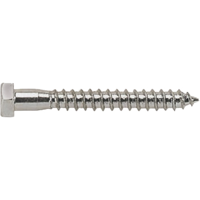 Lag Screw, 5/16" x 3-1/2" L, Zinc Plated