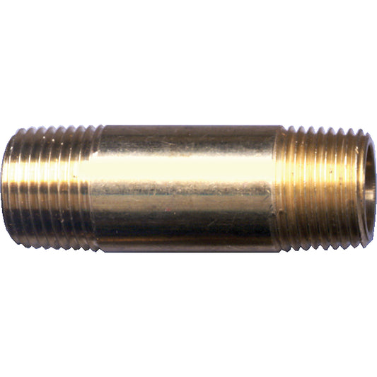 Long Nipple, Brass, 1/8", NPT