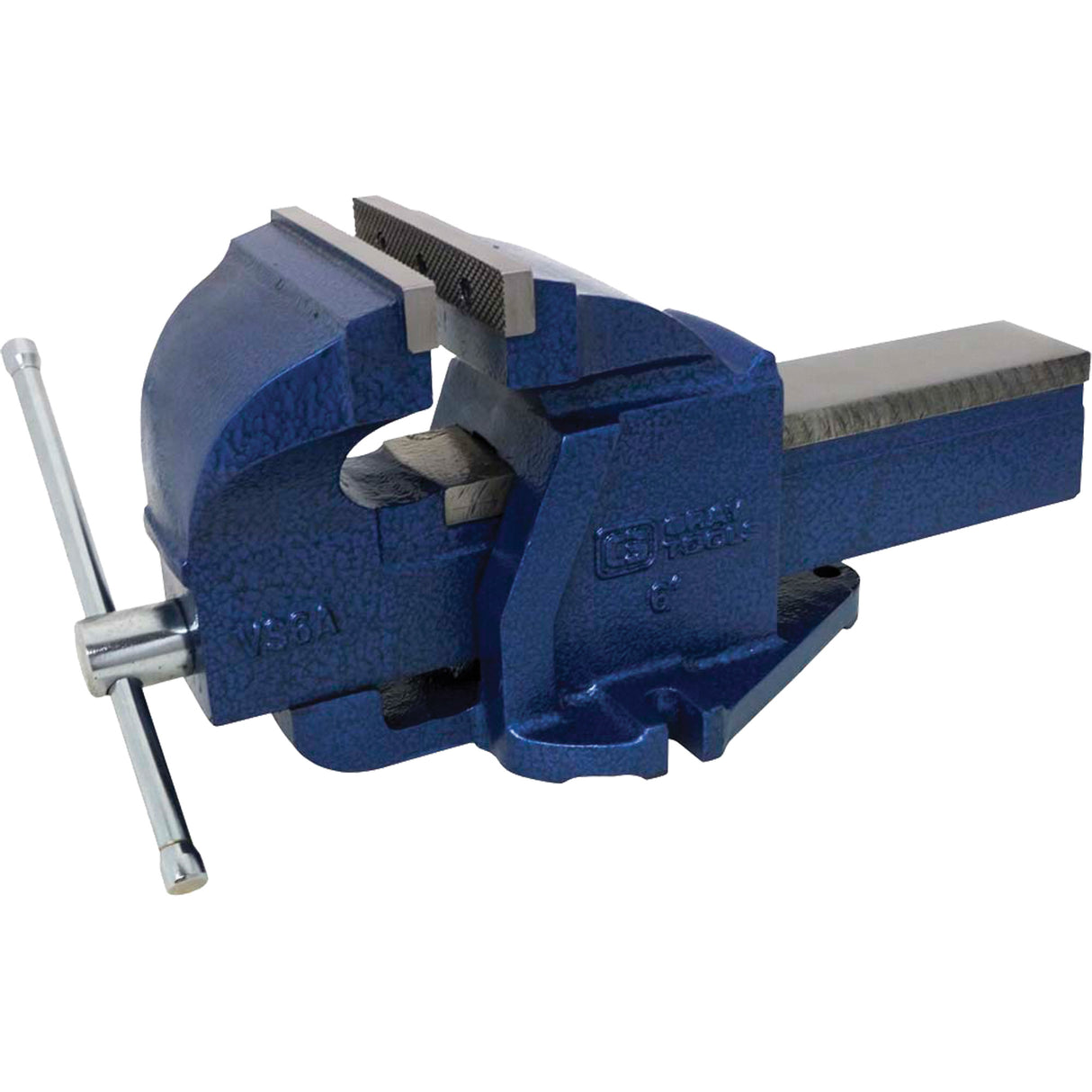 Cast Ductile Iron Bench Vise, 6" Jaw Width, 3-3/4" Throat Depth