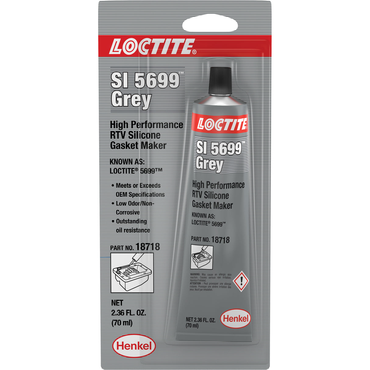 SI 5699 Gasket Sealant, Tube, Grey