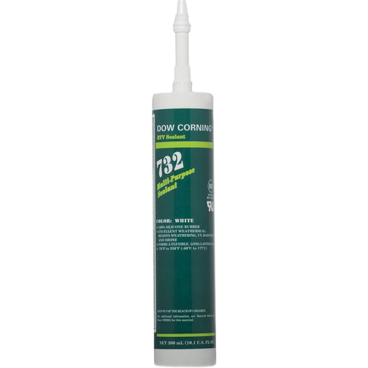 Dowsil™ 732 Multi-Purpose Silicone Sealant, 300 ml, Cartridge, White