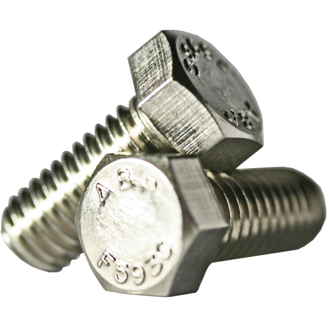 Hex Head Cap Screw, 5/16" Dia., 3/4" L, Stainless Steel, Coarse, Grade 18-8 Stainless Steel