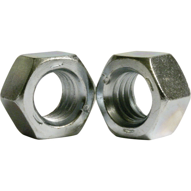 Hex Nut, 7/16", Zinc Cr+3, Coarse Thread