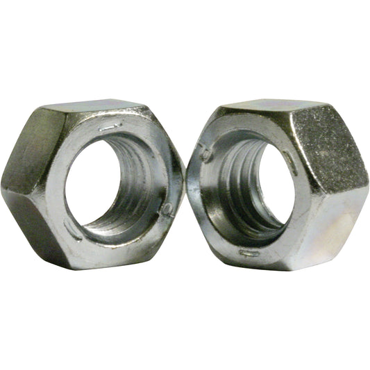 Hex Nut, 3/8", Zinc Cr+3, Coarse Thread