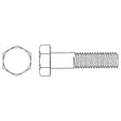 Hex Head Cap Screw, 3/8" Dia., 3-1/2" L, Zinc Plated, Coarse, Grade 5