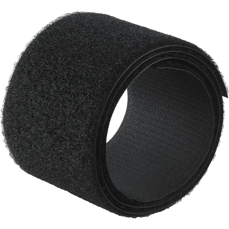 Flame-Resistant Fastener, Loop, 50 yds x 3/4", Sew-On, Black