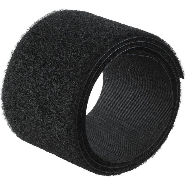 Flame-Resistant Fastener, Loop, 50 yds x 3/4", Sew-On, Black