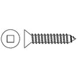 Tapping Flat Head Screws, #6 x 3/4" L, Zinc Plated