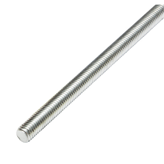 Threaded Rod, 7/8"-9, 36" L, Zinc Plated, Grade 2 Grade
