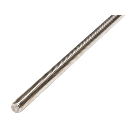 Threaded Rod, 1"-8, 36" L, Stainless Steel, Grade 18-8 Grade