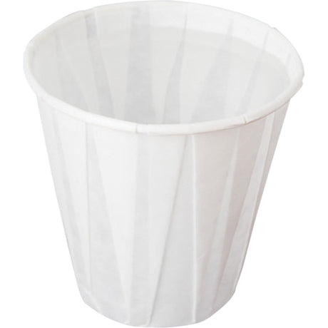 Pleated Cup, Paper, 5 oz., White