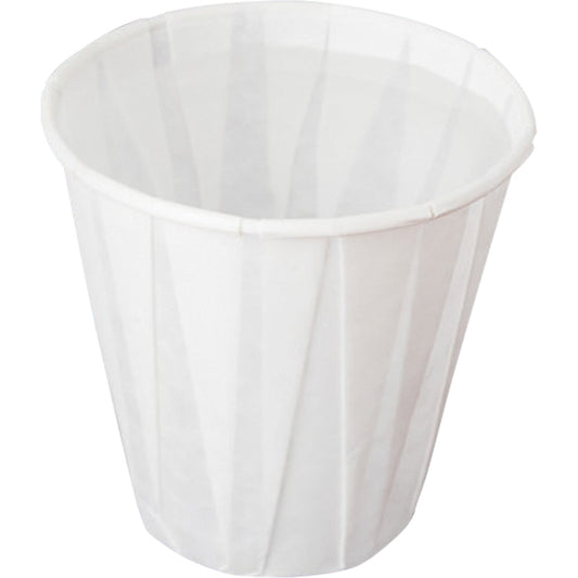 Pleated Cup, Paper, 5 oz., White
