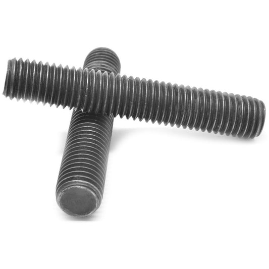 Fully Threaded Stud, 3/8"-16, 2" L, Plain, B7 Grade