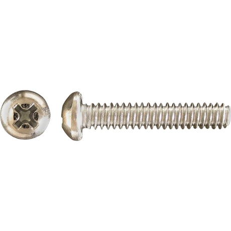 Pan Phillips HD Machine Screws, #6 x 1" L, Zinc Plated