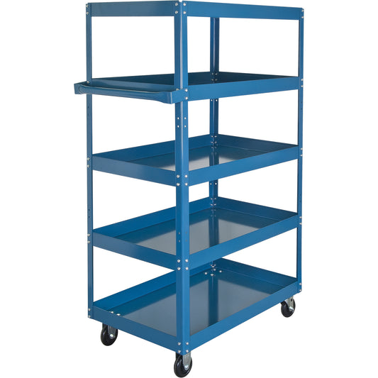 Shelf Carts , 5 Tiers, 24" W x 61 H x 48" D, 900 lbs. Capacity