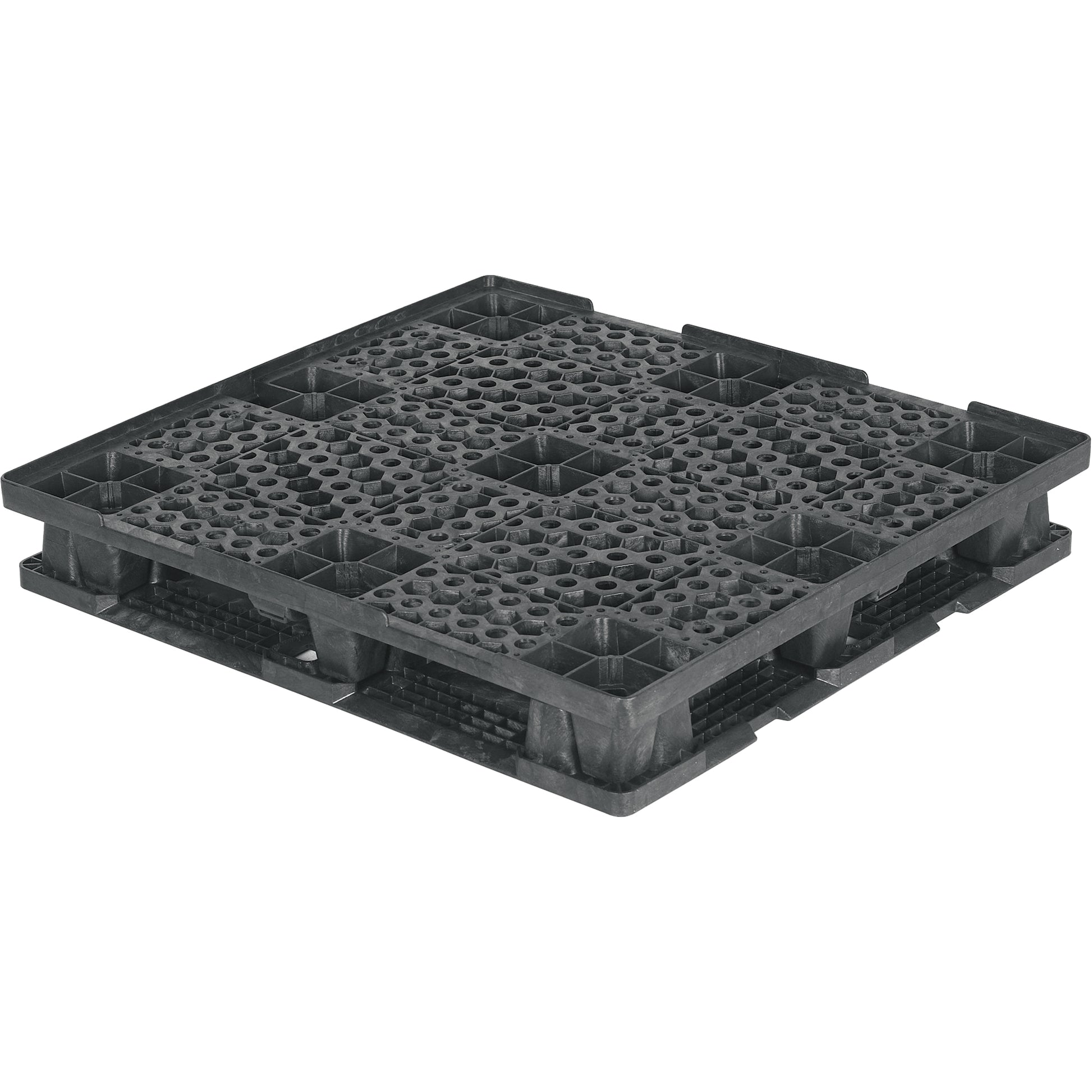 Double Deck Stackable Pallets, 4-Way Entry, 48-7/10" L x 45.7" W x 7-1/2" H