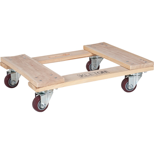 Hardwood Dolly, Polyurethane Wheels, 900 lbs. Capacity, 18" W x 30" D x 7" H