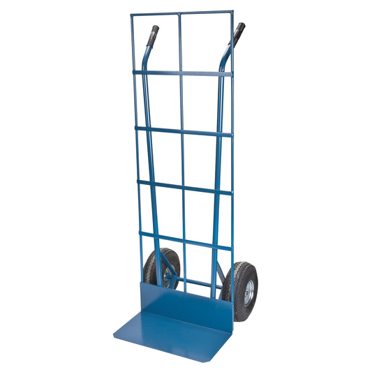 Load Retention Hand Truck, Dual Handle, Steel, 53" Height, 600 lbs. Capacity