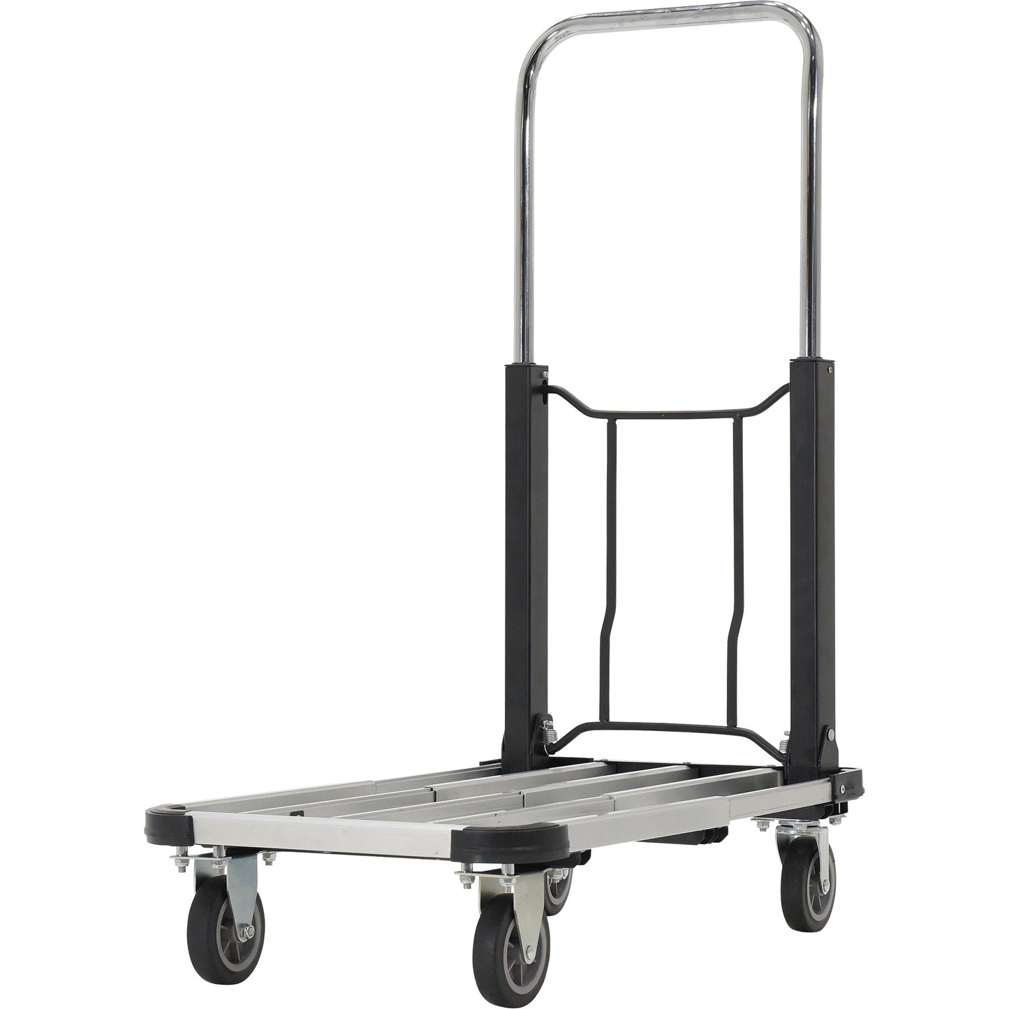 Fold-Up Platform Truck, Stainless Steel, 300 lbs., 28" L x 16" W, 33-1/2" High