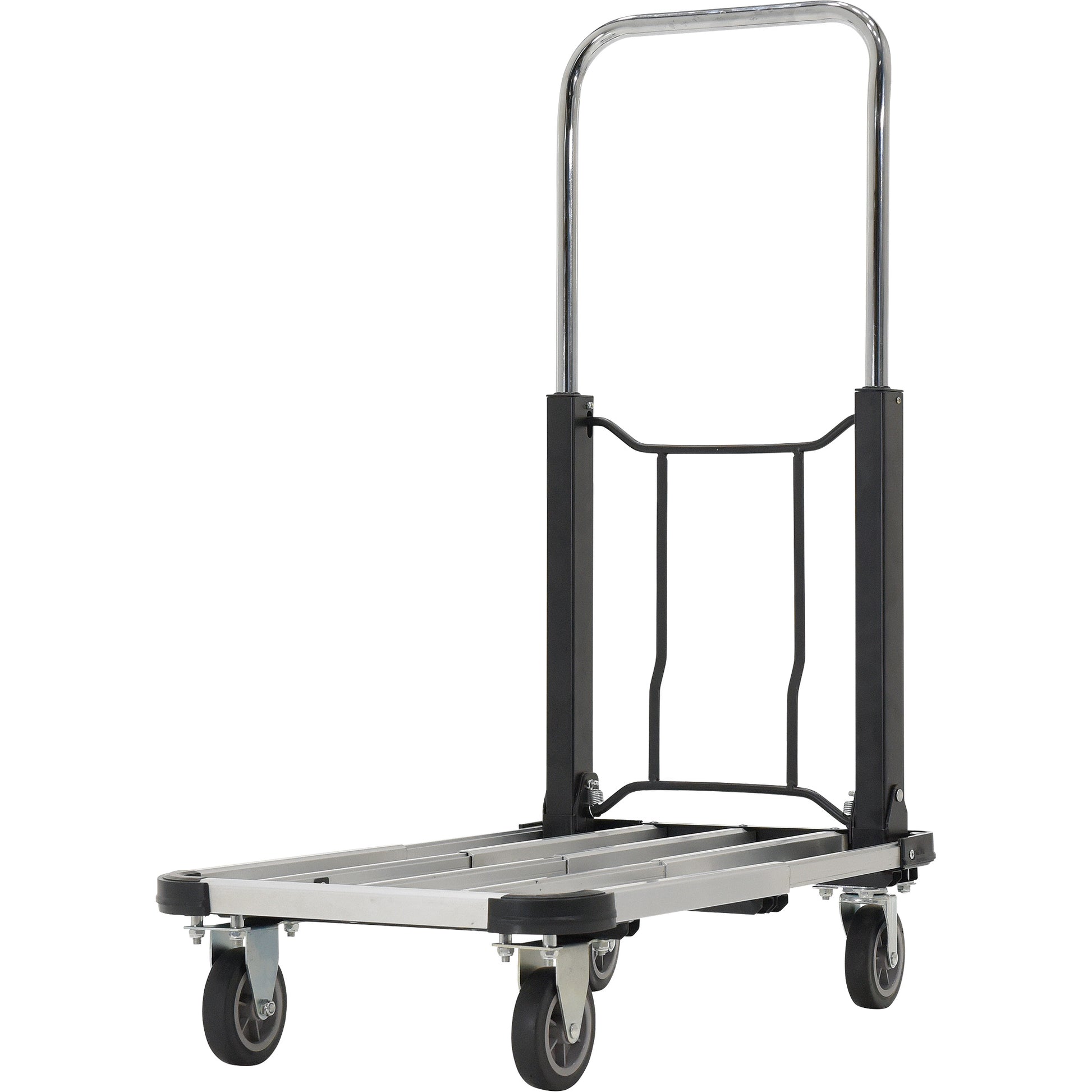 Fold-Up Platform Truck, Stainless Steel, 300 lbs., 28" L x 16" W, 33-1/2" High