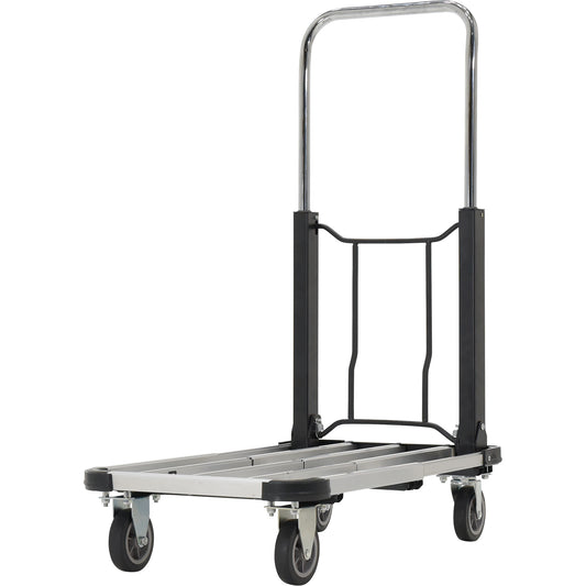 Fold-Up Platform Truck, Stainless Steel, 300 lbs., 28" L x 16" W, 33-1/2" High