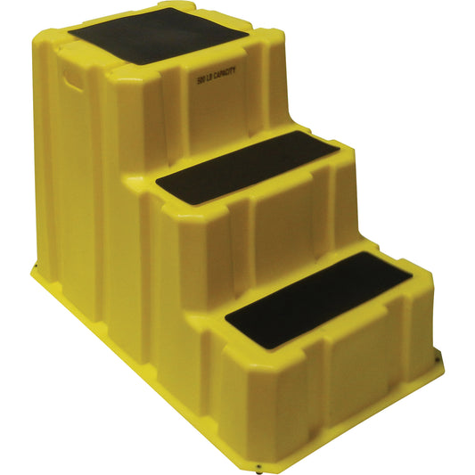 Nestable Industrial Step Stools, 3 Steps, 42" x 25-3/4" x 29" High
