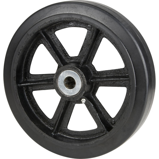 Mold-On Rubber Wheels, 8" (203.2 mm) Dia. x 2" (50.8 mm) W, 600 lbs. (272.155 kg.) Capacity