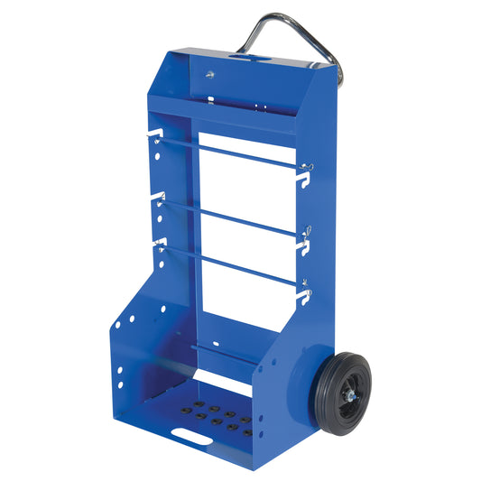 Portable Wire Reel Caddy, Steel, 4 Rod, 29" W x 47-5/16" H x 21-7/8" D, 300 lbs. Capacity