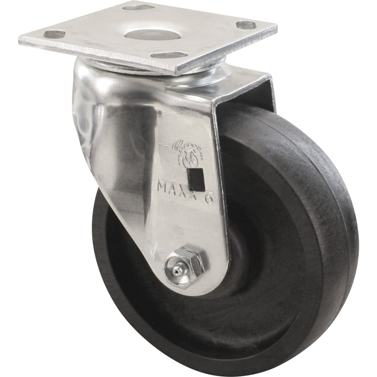 Emaxx™ Lava™ Caster, Swivel, 5" (127 mm), High Temp Nylon, 800 lbs. (363 kg.)
