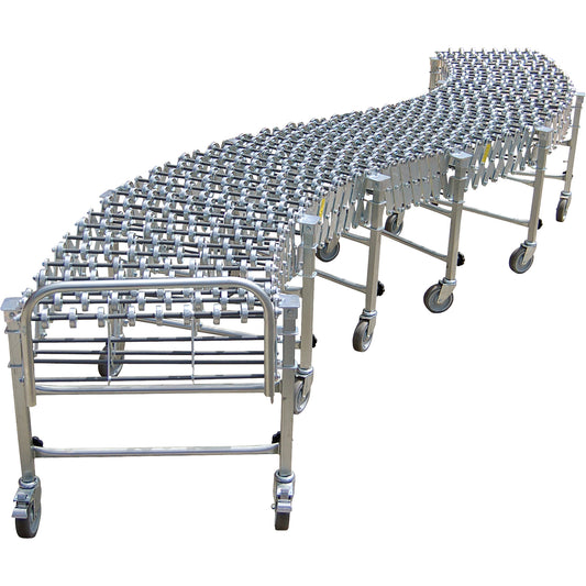 Nestaflex® Expandable/Flexible Conveyors, 18" W x 24' 8" L, 226 lbs. per lin. ft. Capacity
