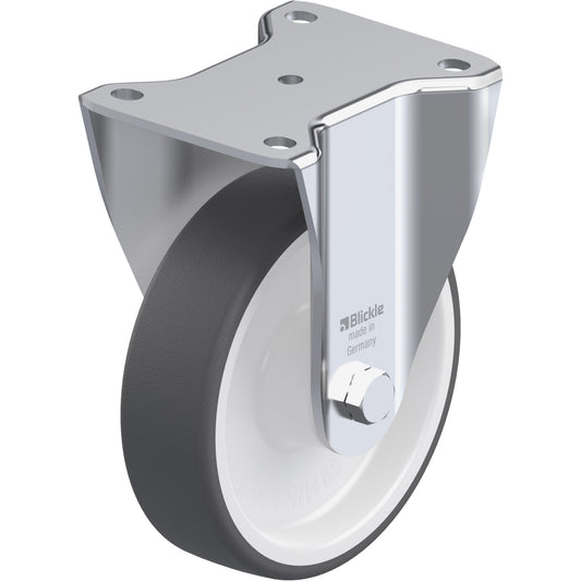 Caster, Rigid, 6-5/16" (160.3375 mm), Polyurethane, 1210 lbs. (550 kg.)
