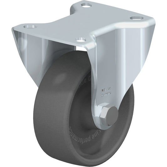 Caster, Rigid, 4" (101.6 mm), Heat-Resistant Thermoplastic, 550 lbs. (249.5 kg.)