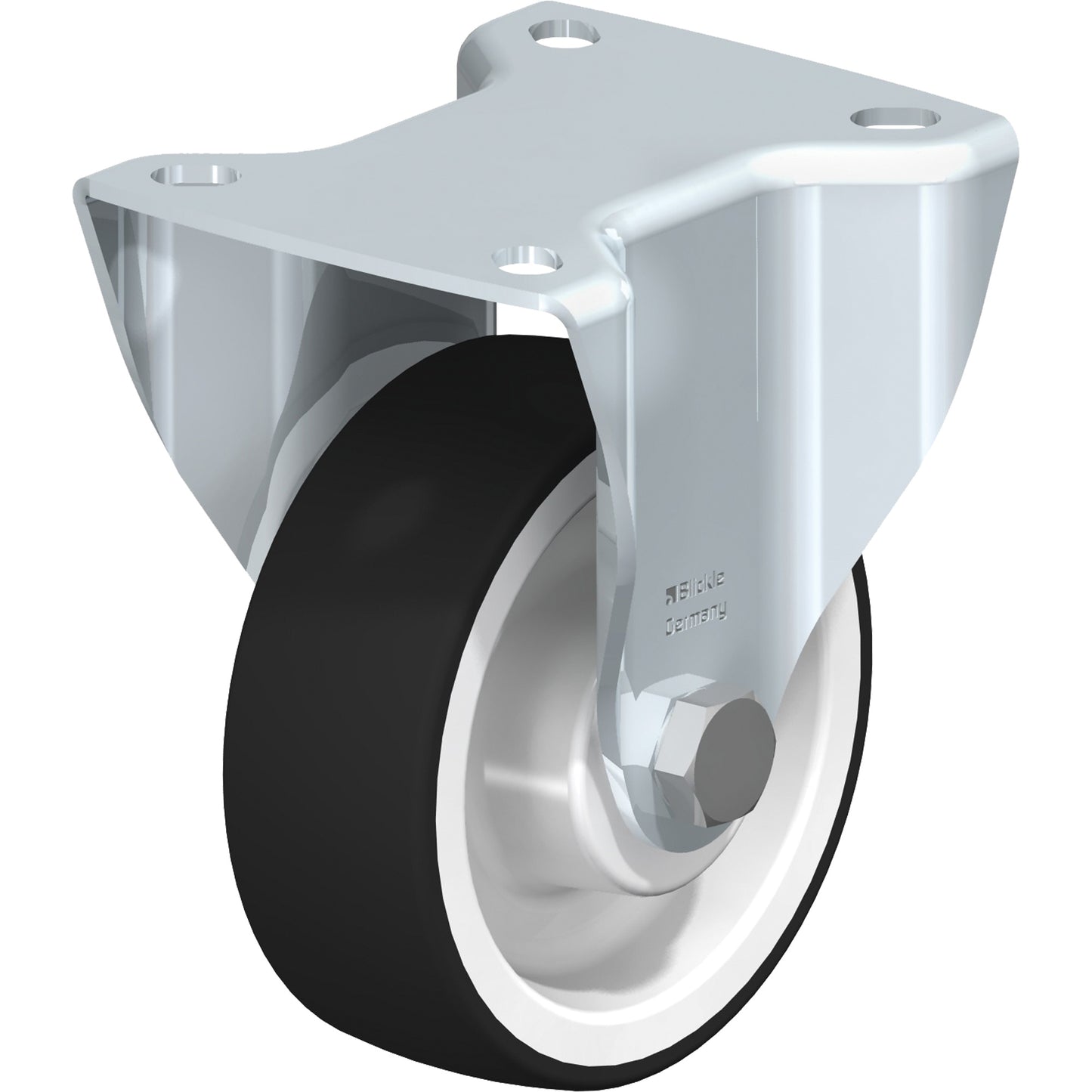 Caster, Rigid, 4" (101.6 mm), Polyurethane, 440 lbs. (199.58 kg.)