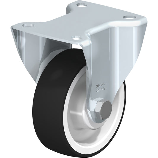 Caster, Rigid, 4" (101.6 mm), Polyurethane, 440 lbs. (199.58 kg.)