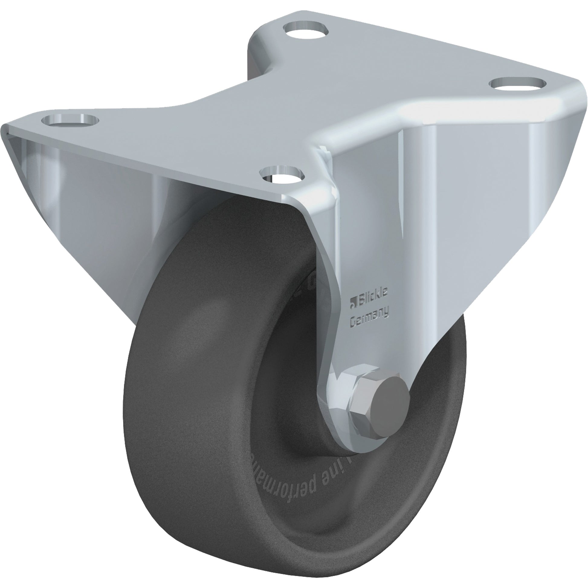 Caster, Rigid, 3-1/8" (79.5 mm), Heat-Resistant Thermoplastic, 330 lbs. (150 kg.)