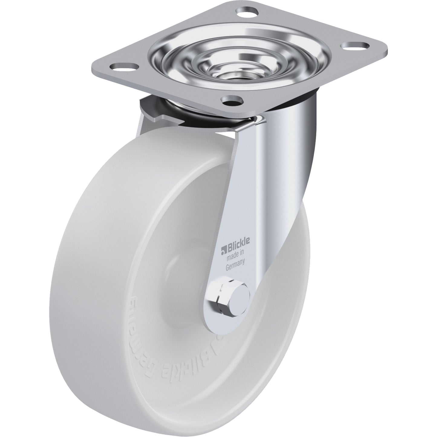 Caster, Swivel, 5" (127 mm), Nylon, 330 lbs. (150 kg.)