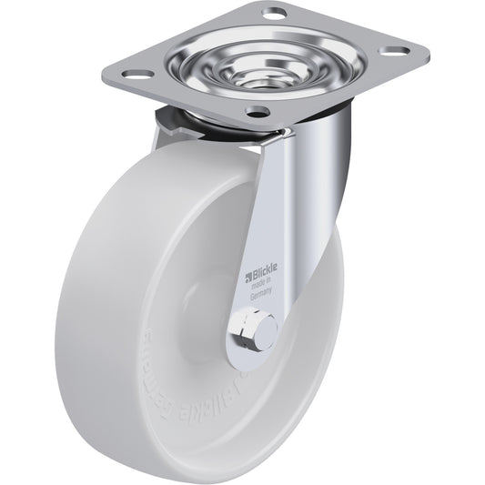 Caster, Swivel, 5" (127 mm), Nylon, 330 lbs. (150 kg.)