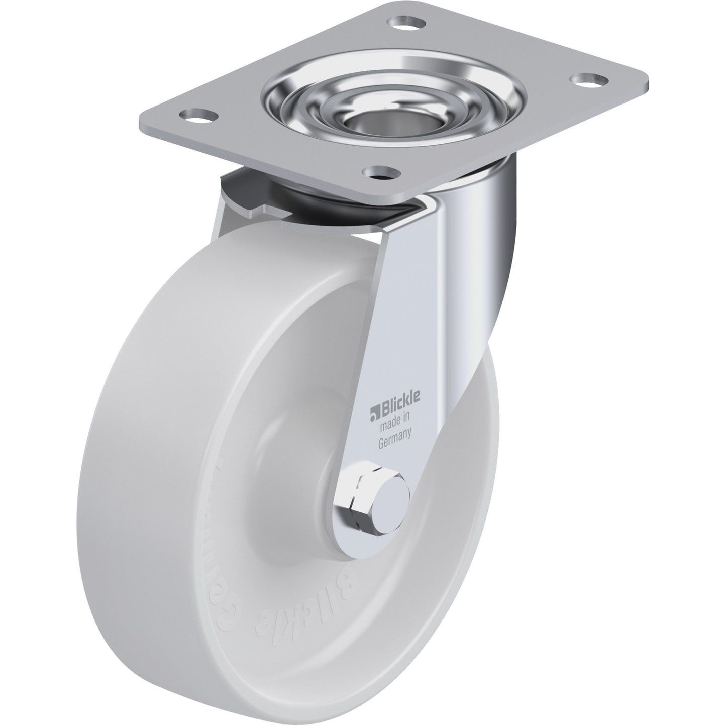 Caster, Swivel, 6-5/16" (160.3375 mm), Nylon, 660 lbs. (300 kg.)