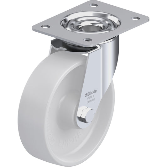 Caster, Swivel, 6-5/16" (160.3375 mm), Nylon, 660 lbs. (300 kg.)