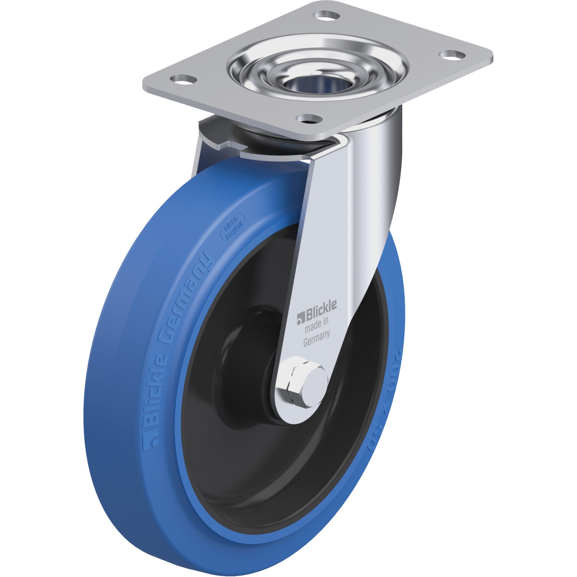 Caster, Swivel, 7-7/8" (200 mm), Hard Rubber, 660 lbs. (300 kg.)