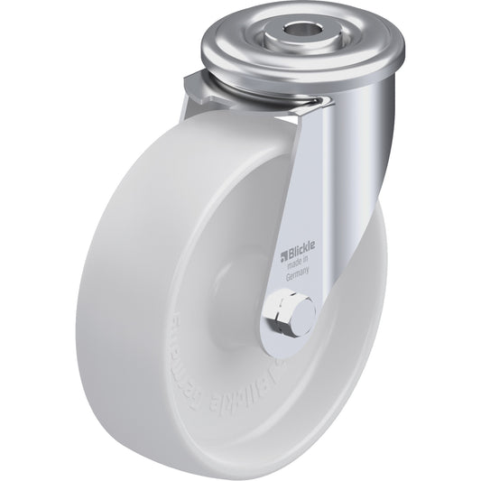 Nylon Caster, Swivel, 5" Dia., 330 lbs. (149.685 kg.) Capacity