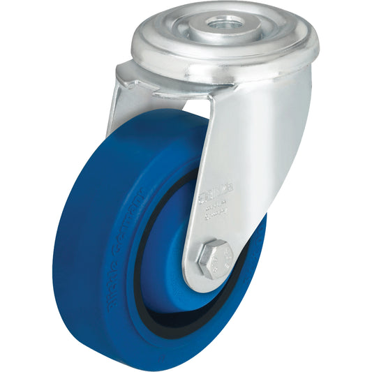 Hard Rubber Caster, Swivel, 4" Dia., 330 lbs. (149.685 kg.) Capacity