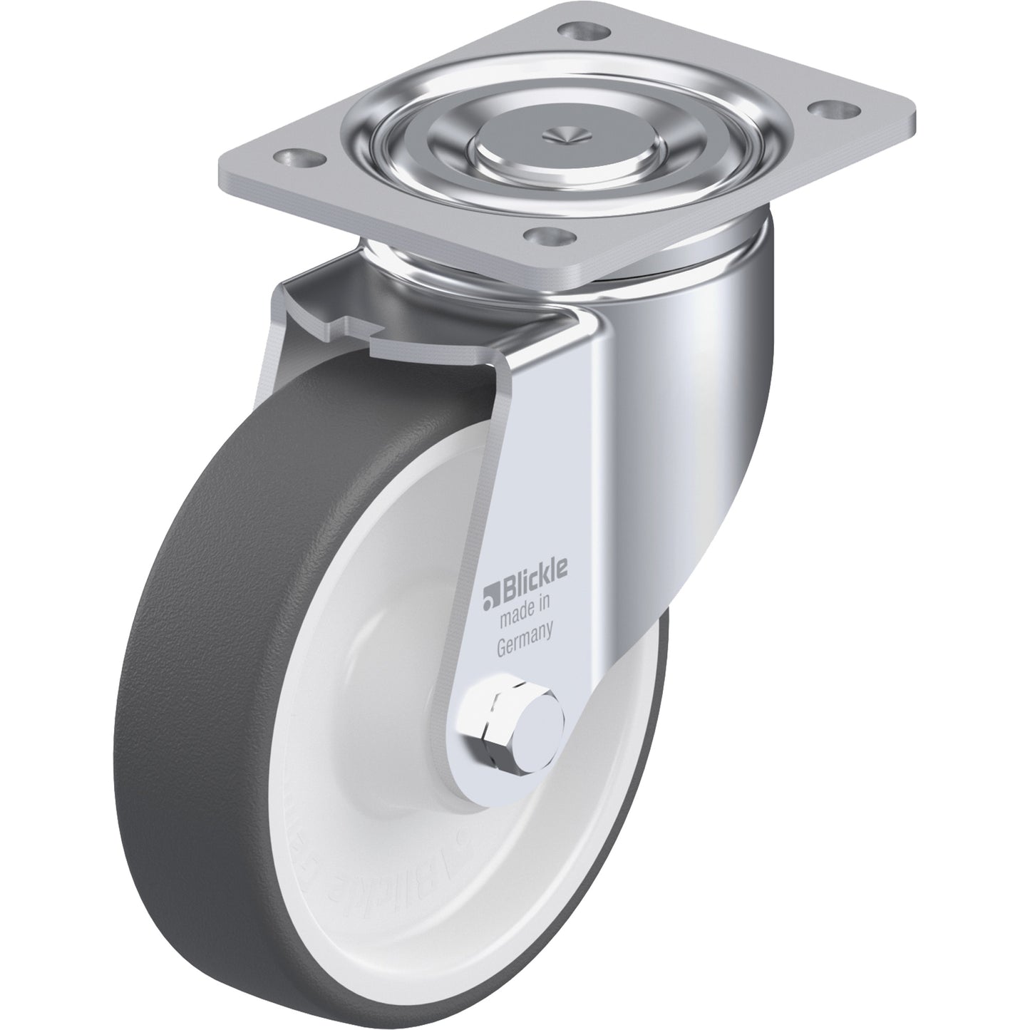 Caster, Swivel, 6-5/16" (160.3375 mm), Polyurethane, 1210 lbs. (550 kg.)