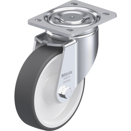 Caster, Swivel, 6-5/16" (160.3375 mm), Polyurethane, 1210 lbs. (550 kg.)