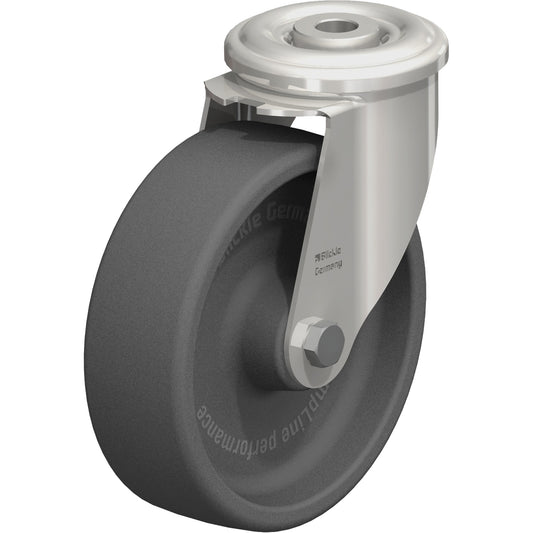 Heat-Resistant Thermoplastic Caster, Swivel, 5" Dia., 330 lbs. (149.685 kg.) Capacity