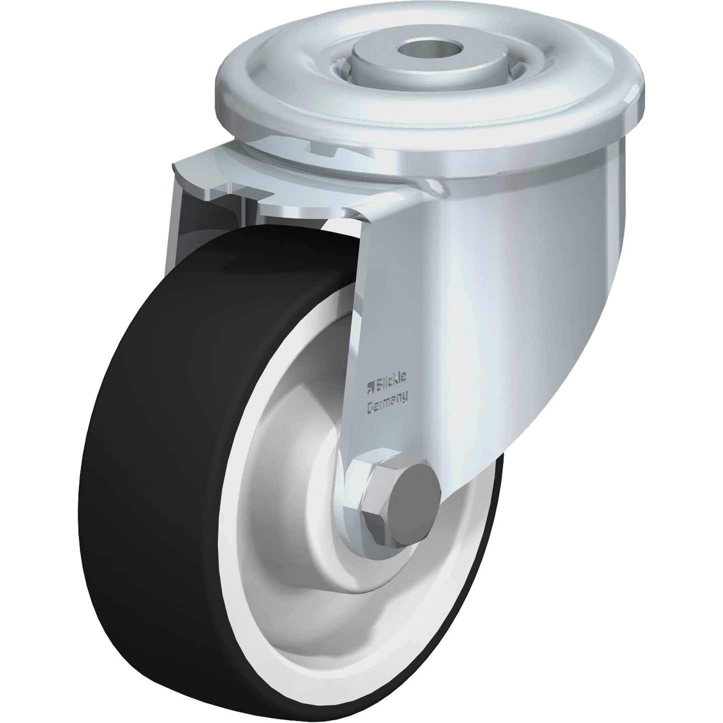 Polyurethane Caster, Swivel, 4" Dia., 660 lbs. (299.371 kg.) Capacity