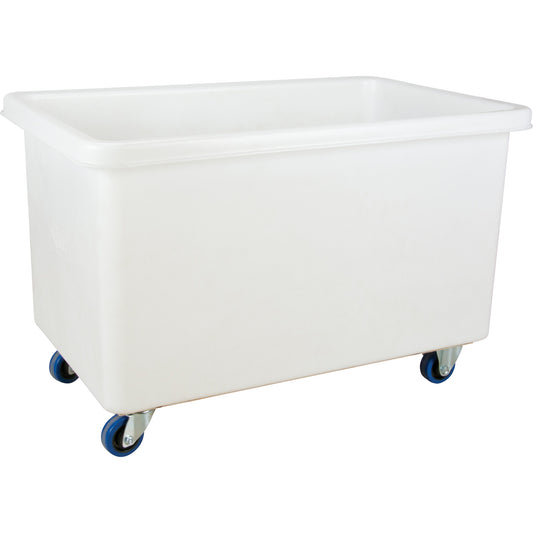 Straight Wall Box Truck, White Polyethylene, 46" L x 28" W x 31" H, 14 cu. ft. Volume, 600 lbs. Capacity