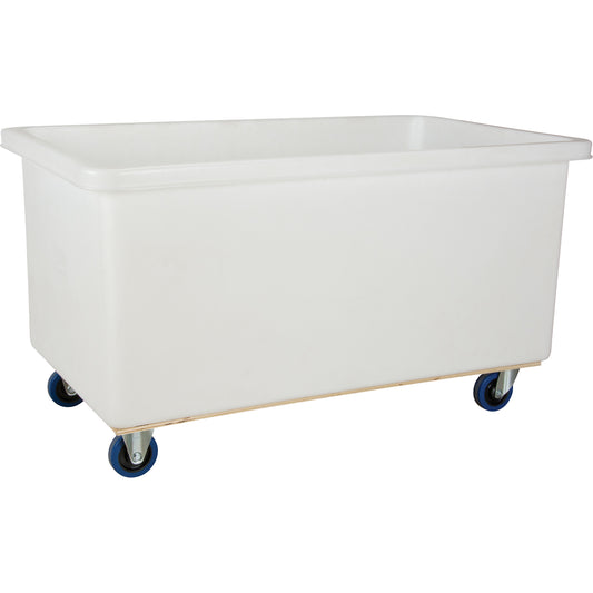 Straight Wall Box Truck, White Polyethylene, 51" L x 33" W x 39" H, 25 cu. Ft. Volume, 600 lbs. Capacity