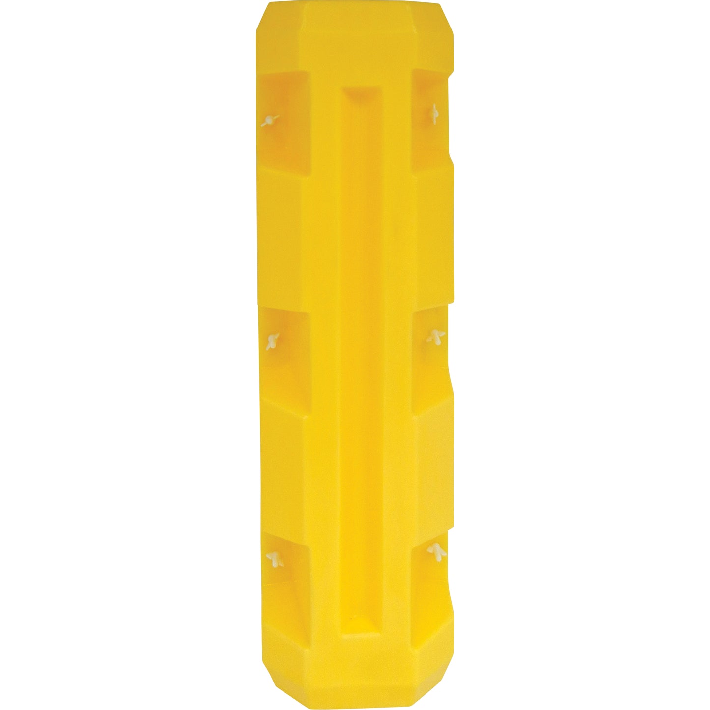 Slim Column Protector, 4" x 4" Inside Opening, 12" L x 12" W x 42" H, Yellow
