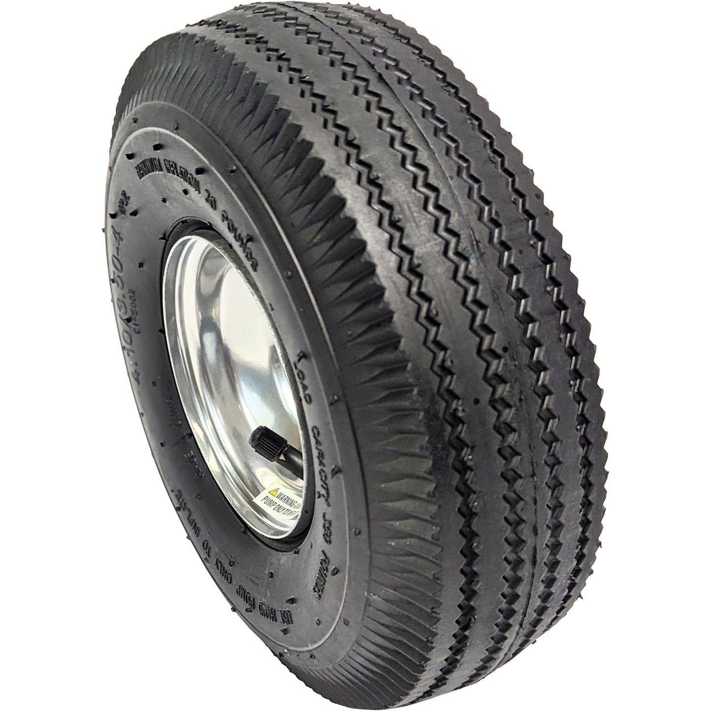 Replacement Pneumatic Tire for Hand Truck, 10" (254 mm), 350 lbs. Capacity
